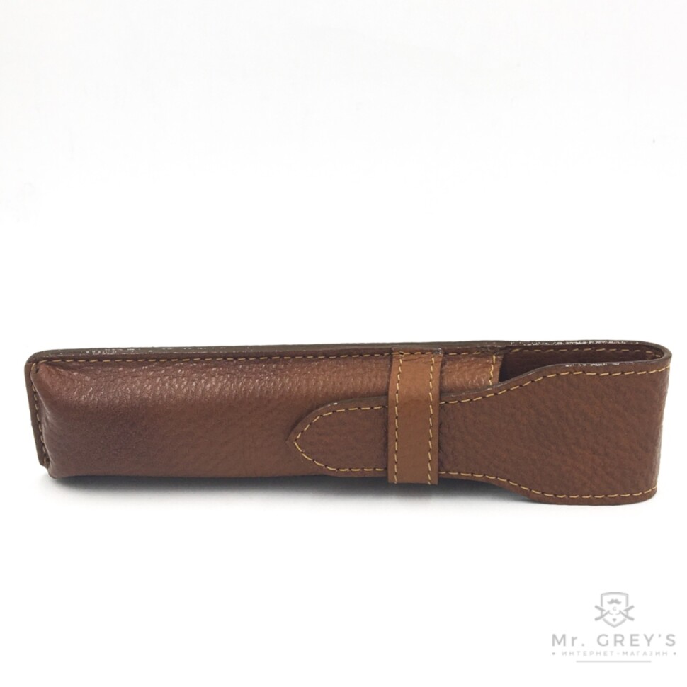 Кожаный чехол для опасной бритвы Parker LPST Brown