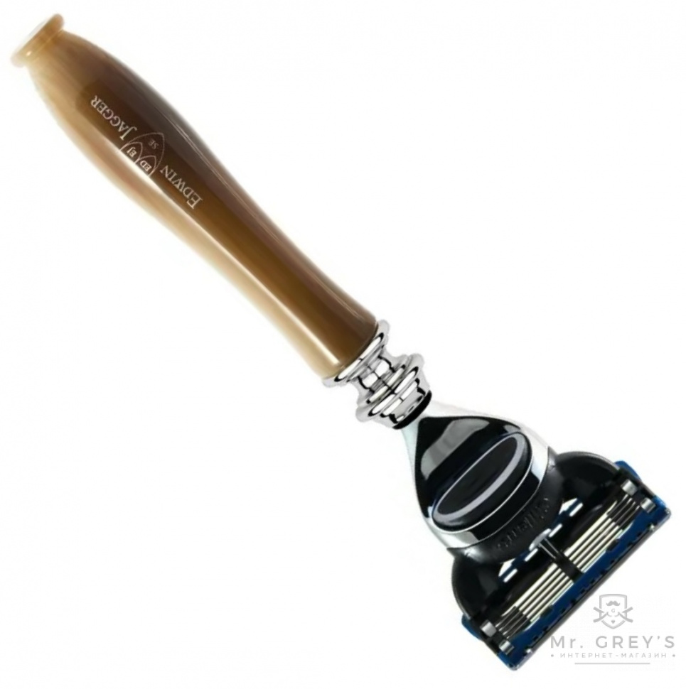 Станок для бритья Edwin Jagger LHCF Chatsworth Imitation Horn Fusion Razor