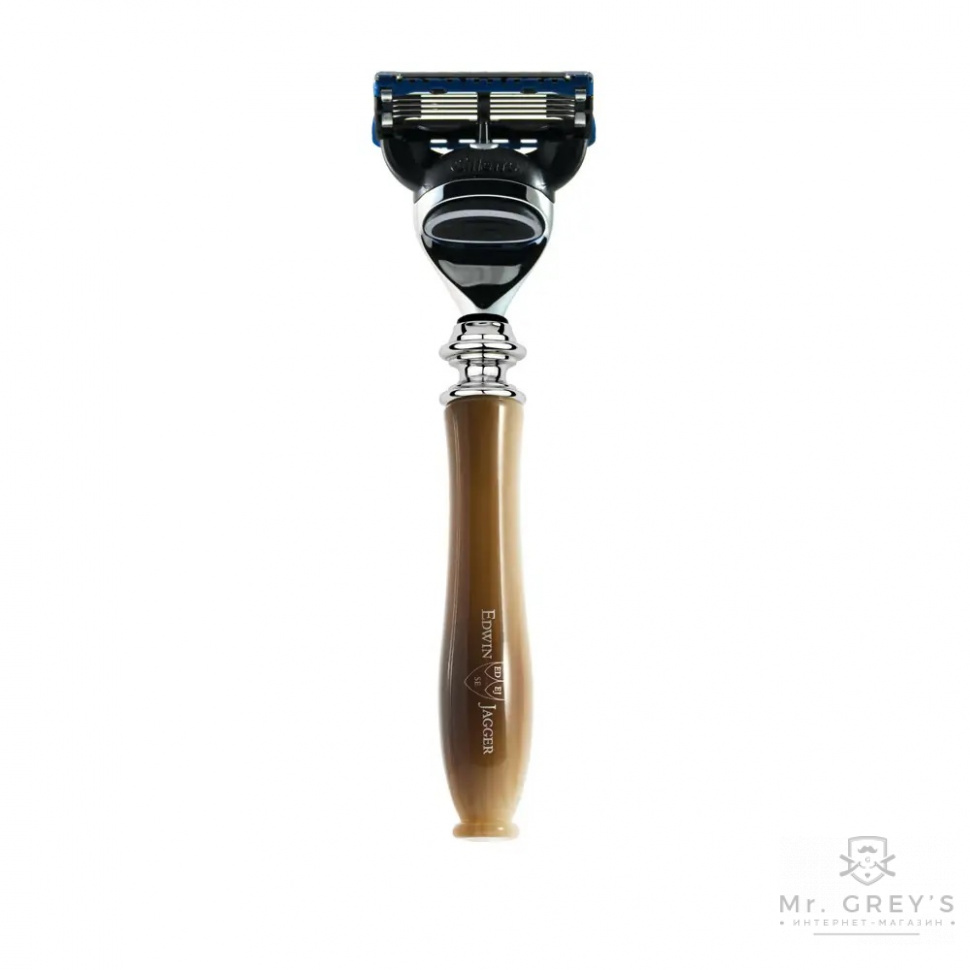 Станок для бритья Edwin Jagger LHCF Chatsworth Imitation Horn Fusion Razor