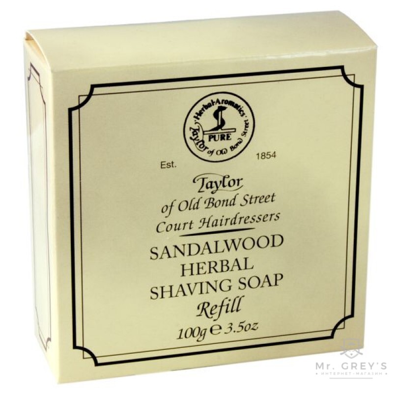 Мыло для бритья Taylor of Old Bond Street Sandalwood 100gr Мыло для бритья Taylor of Old Bond Street Sandalwood 100gr