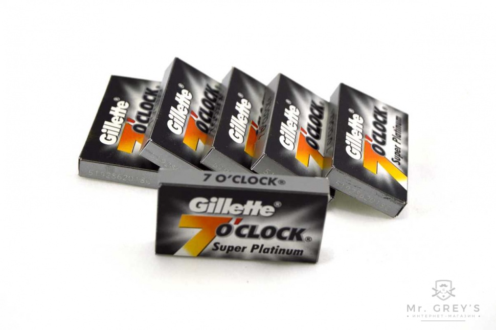 Лезвия для безопасной бритвы Gillette 7 O’Clock Super Platinum