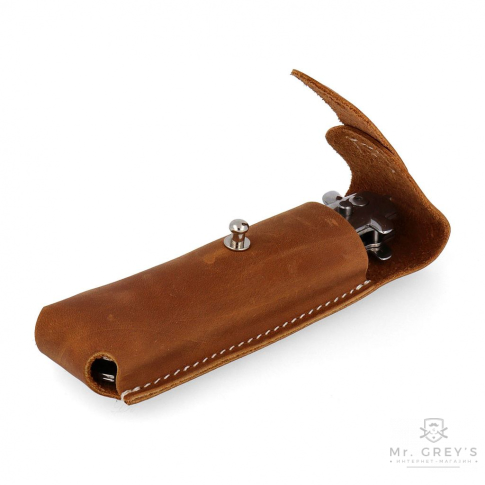 Расчёска Rumble59 Switchblade Comb with Leather Case