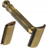Станок для бритья Т-образный Pearl L-55 Antique Brass Closed Сomb & Open Comb