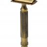Станок для бритья Т-образный Pearl L-55 Antique Brass Closed Сomb & Open Comb