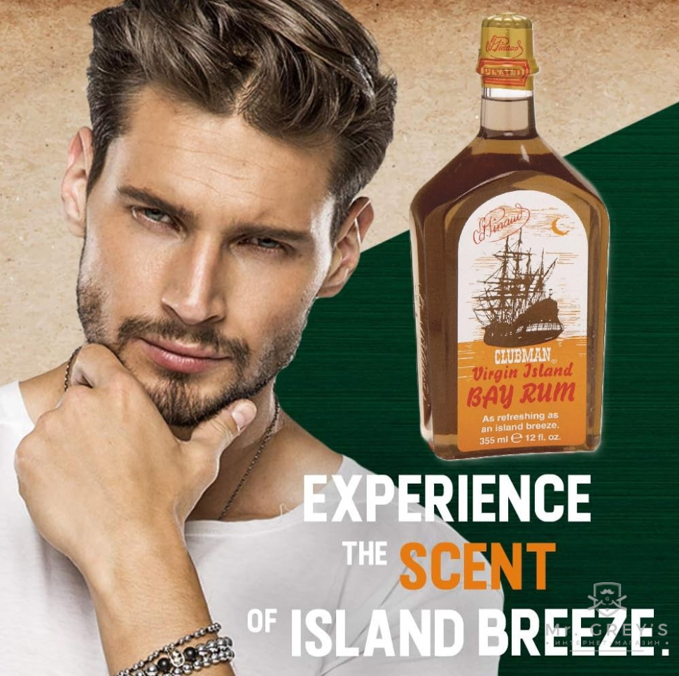 Лосьон после бритья Clubman Pinaud Virgin Island Bay Rum 177ml Лосьон после бритья Clubman Pinaud Virgin Island Bay Rum 177ml